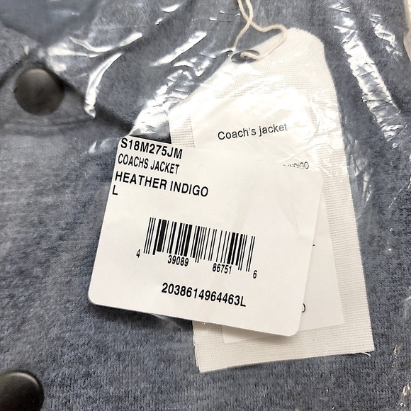 BRAND NEW JASON SCOTT COACH'S BUTTON DOWN JACKET SHIRT-GRAY - Picture 6 of 7